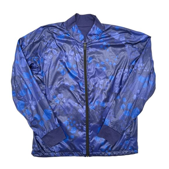 Victorinox Reversible Jacket Mens Size Large Blue Shell Protect Wind Proof‎ - Picture 1 of 12